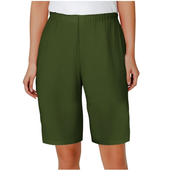 BLVB Womens Soft Pajama Shorts Lounge Bermuda Shorts Casual Comfortable Lightweight Knee-Length Sleep Shorts Pajama Bottoms