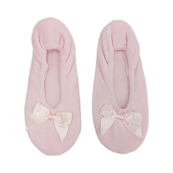 Womens Soft Sensations Light Pink Ballet Slippers Slip On House Shoes S 5-6