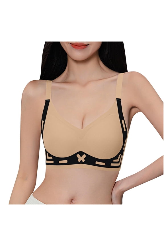 Womens Soft Wireless Bras, Comfortable Without Underwire Bralettes, Full Cup Seamless Everyday Bras