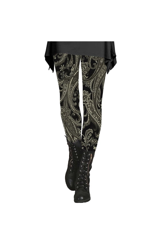 Womens Soft Yoga Pants Autumn And Winter Artistic Splash Printed Soft Stretchy Pants Leggings for Women Running Gym and Workout