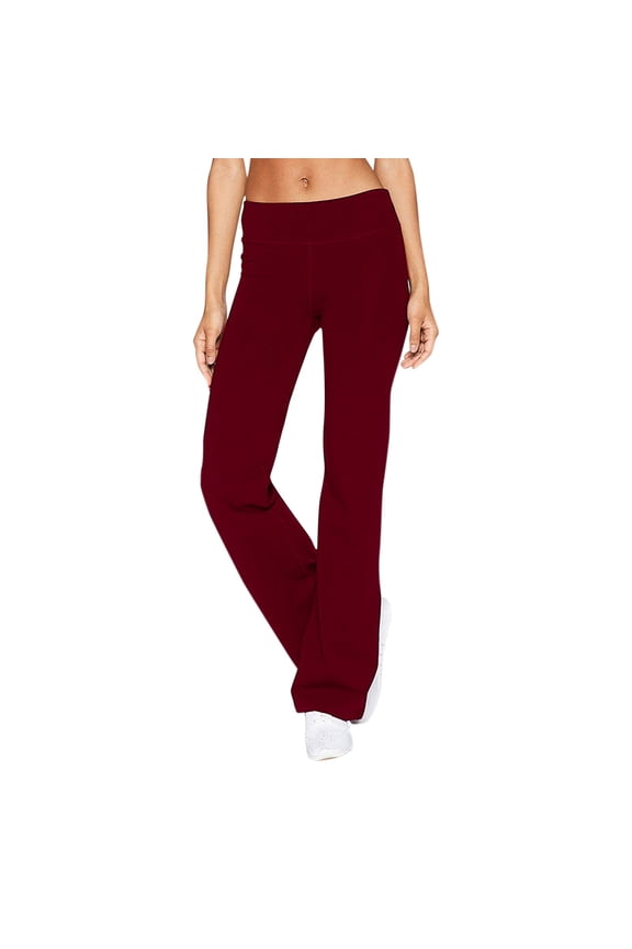 Womens Soft Yoga Pants Casual Solid Color Slim Hips Loose Yoga Pants Wide Leg Sports Pants Leggings for Women Running Gym and Workout
