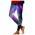 thumbnail image 1 of Womens Soft Yoga Pants Galaxy Costume Colorful Fancy Costume Glitter 3D Printing Costume for Leggings for Women Running Gym and Workout, 1 of 4