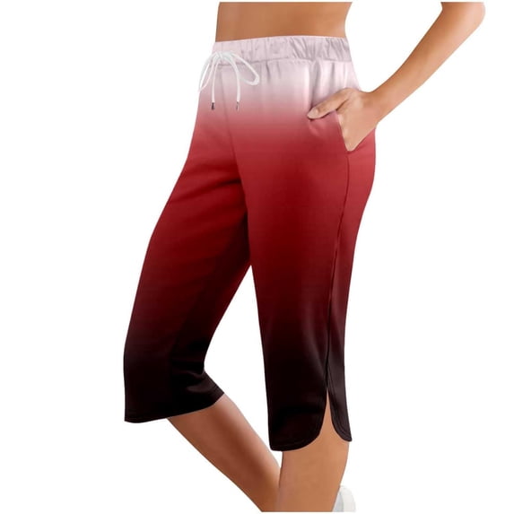 Womens Soft Yoga Pants for With Pockets Knee Length Petite Summer Lightweight High Waisted Athletic Workout Yoga Pants Leggings for Women Running Gym and Workout