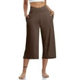 thumbnail image 1 of Womens Soft Yoga Pants Yoga Capris With Pockets for Casual Stretch High Waisted Yoga Comfy Wide Leg Pants Leggings for Women Running Gym and Workout, 1 of 7