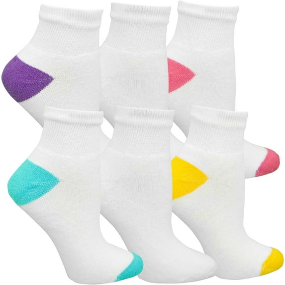 Womens SoftSpun Ankle Socks - 6 Pairs