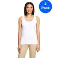 thumbnail image 1 of Womens SoftStyle Racerback Tank Top 2 Pack, 1 of 2