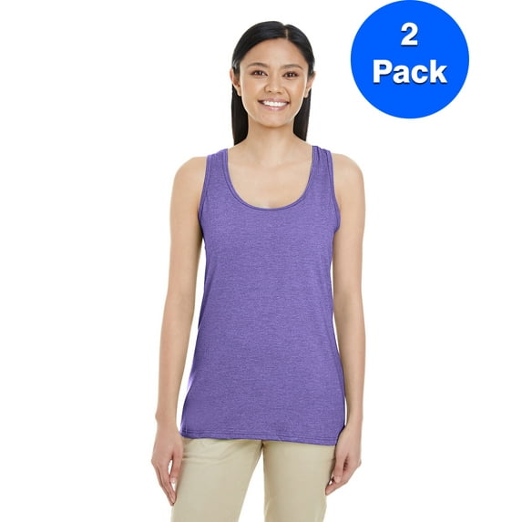 Womens SoftStyle Racerback Tank Top 2 Pack