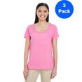 thumbnail image 1 of Womens Softstyle® 4.5 oz. Deep Scoop T-Shirt 3 Pack, 1 of 2