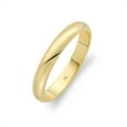thumbnail image 1 of Womens  Solid 10K Yellow Gold 3mm Traditional Fit Plain Wedding Band  Size 4, 1 of 5
