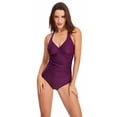 thumbnail image 1 of Womens Solid Color Backless Swimsuit Spaghetti Straps Comfortable Adjustable Fashion Bikini Small Chest Beachwear, 1 of 9
