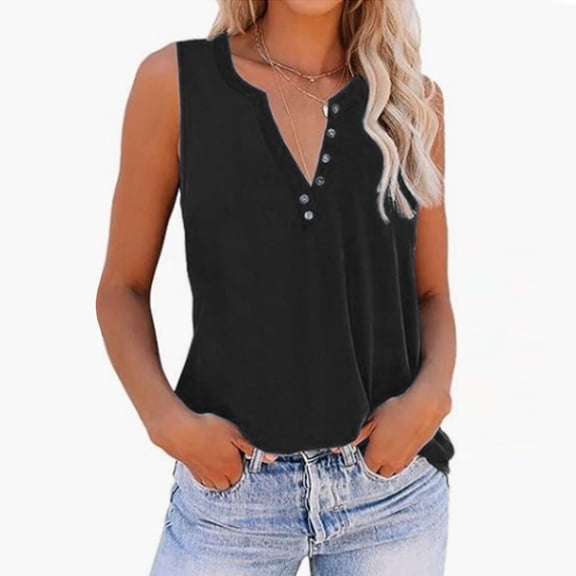 Womens Solid Color Casual Loose V Neck Sleeveless Tank Top Vest Womens Vest Women Fashion Horseback Riding Jacket Women Long Lace Vest for Women Womens Long Vests Outerwear Womens Sweater Vest Women's