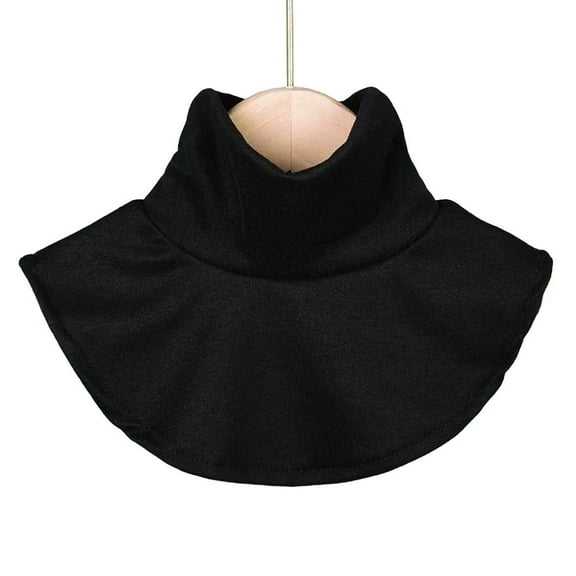 Womens Solid-Color High Elasticity Fleece Turtle Neck Fake Collar Base,,