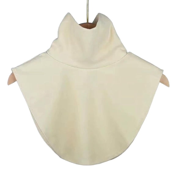 Womens Solid-Color High Elasticity Fleece Turtle Neck Fake Collar Base,,