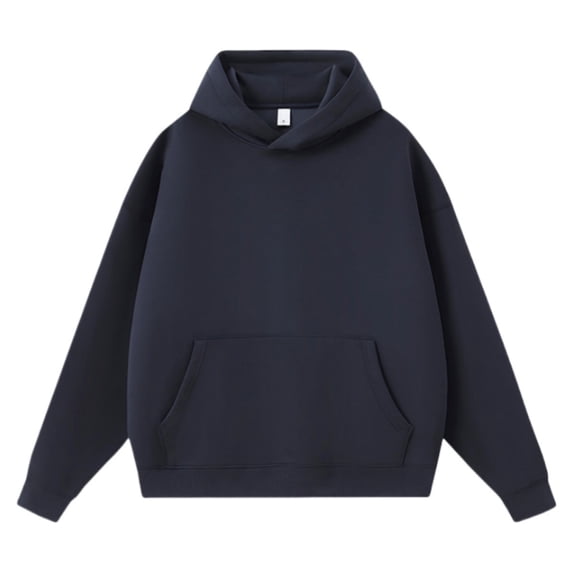 Womens Solid Color Hoodies Long Sleeve Unisex Sweatshirt Causal Outerwear Tops