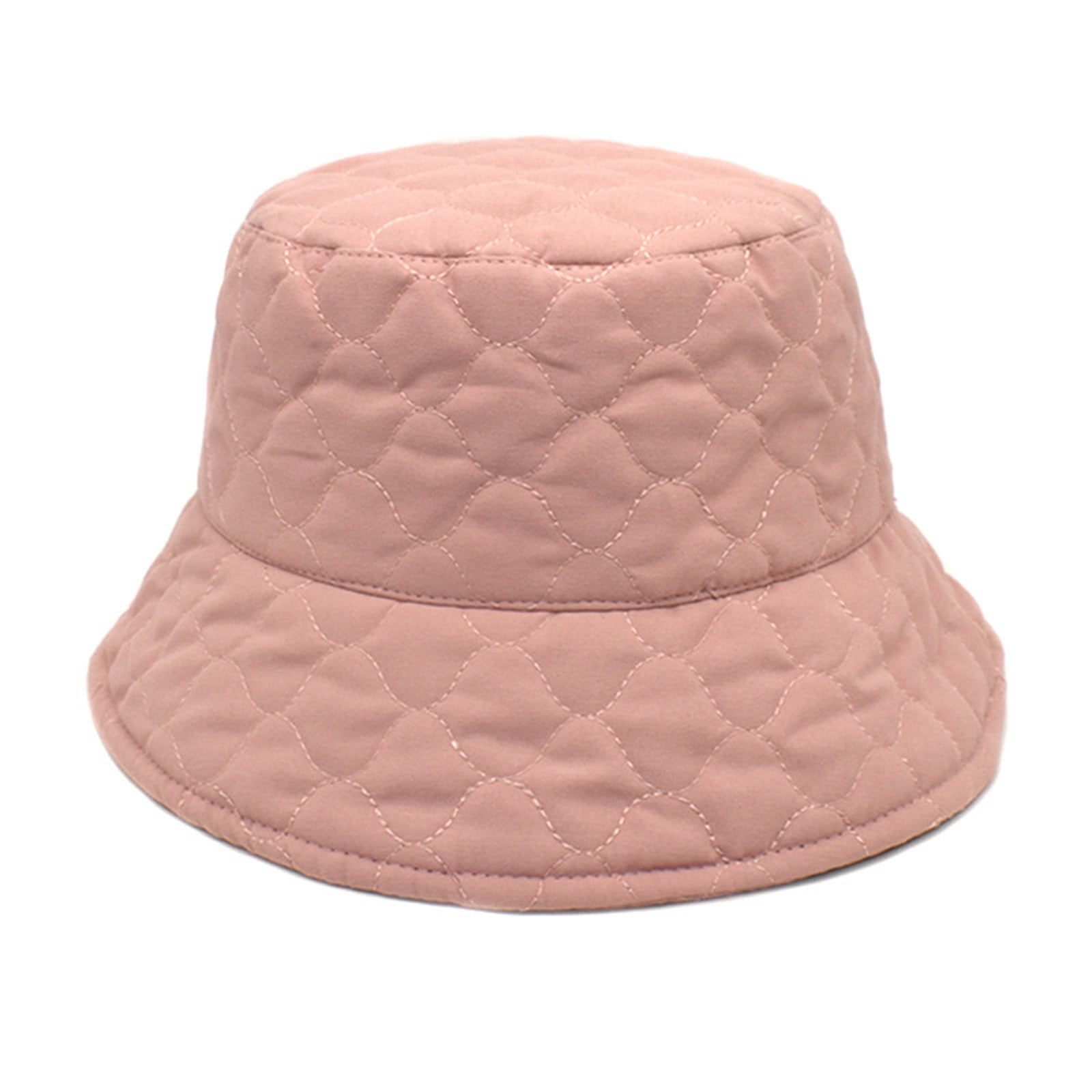 Womens Solid Color Lingge Fall Winter Warm Thermal Windproof Bucket Fisherman Hat For Women For