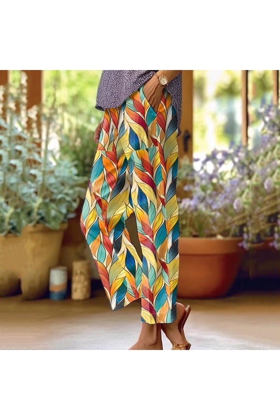 Womens Solid Color Pocket Straight Tube Loose Stretch Yoga Pants Color Contrast Solid Pants Pleated Pants for Women Business Casual Casual Dress Pants for Women Short Womens Pants Petite Casual Harem