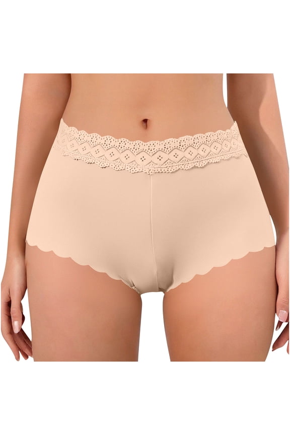 Womens Solid Color Underwear Cheeky Bikini Panties for Women Briefs Soft Stretch Underwear for Ladies