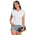 thumbnail image 1 of Womens Solid Knitted Sleeveless Button Vest Round Neck Sweater Casual Pullover Thin Tank Tops, 1 of 5