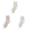 thumbnail image 1 of Womens Solid Mid Calf Socks, Multiple Pairs Cozy Fall Socks for Women, Winter Soft Thermal Knit Socks Fuzzy Socks, 1 of 9
