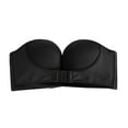 thumbnail image 1 of Sunshuilll Women's Big & Tall Strapless Rimless Dress Bras, Black, 1 of 8