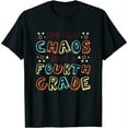 thumbnail image 1 of Womens Some Call It Chaos We Call It Forth Grade 4Th Grade Teacher T-Shirt Black Medium, 1 of 5