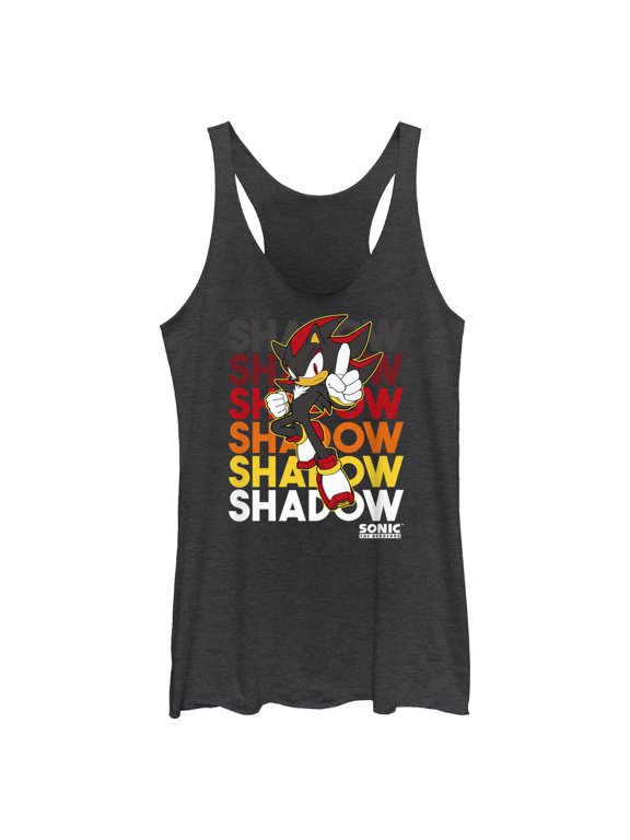 Womens Sonic the Hedgehog Shadow Stack Racerback Tank