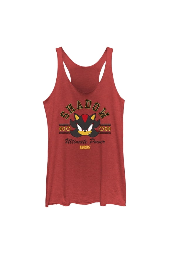 Womens Sonic the Hedgehog Shadow Ultimate Power Racerback Tank