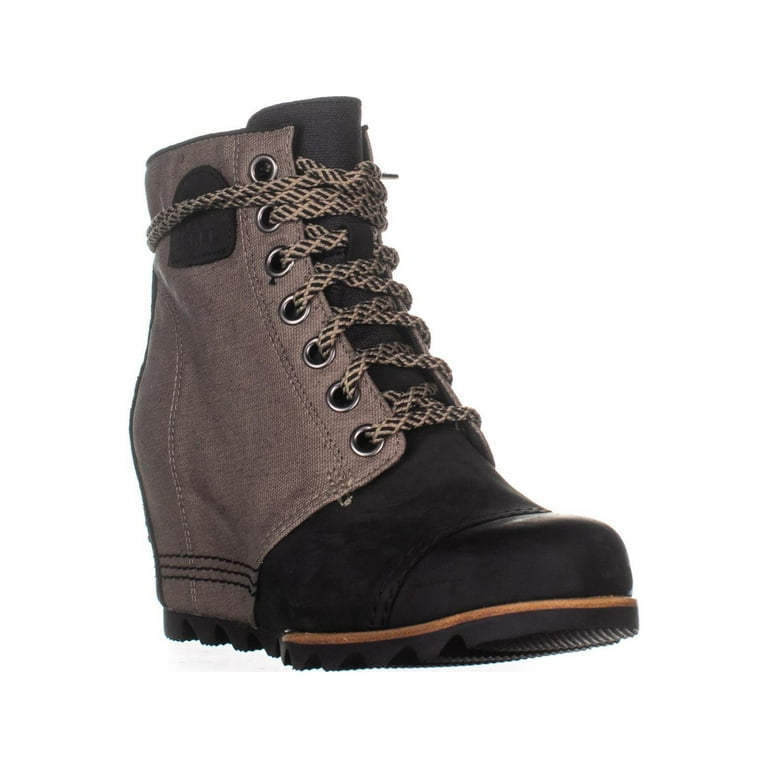 Womens Sorel PDX Wedge Casual Ankle Boots Black Walmart
