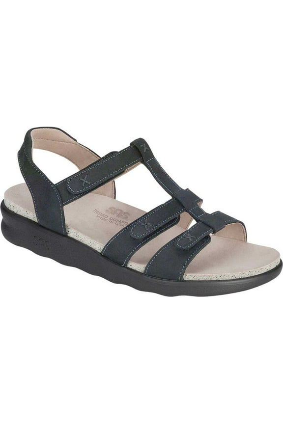 Womens Sorrento Leather Open Toe Casual Slingback Sandals