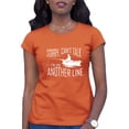 thumbnail image 1 of Womens Sorry Can't Talk I'm On Another Line Fishing T-Shirt, 1 of 1