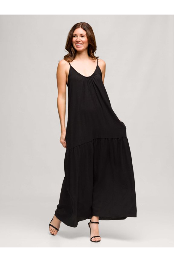 Womens Spaghetti Strap Maxi Dress