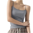 thumbnail image 1 of Womens Spaghetti Straps Tank Tops Basic Scoop Neck Going Out Crop 2025 Trendy Top Summer Sleeveless Ribbed Camisole, 1 of 6