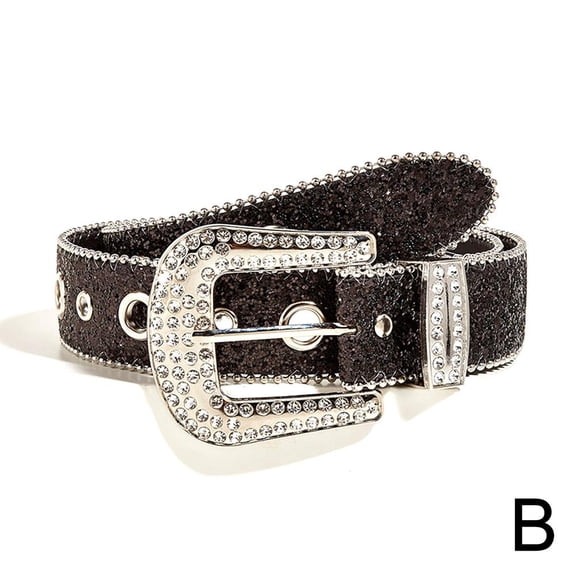 Womens Sparkling Rhinestone Waist Belt Glitter Womens Belts Hot M0 D9U7