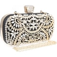 thumbnail image 1 of Womens Sparkly Rhinestone Crystal Clutch Bag Glitter Sequin Bridal Purse Evening Handbag for Wedding Party Prom, 1 of 8