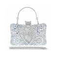 thumbnail image 1 of Womens Sparkly Rhinestone Sequin Glitter bag Clutch Evening Handbag Shoulder Bags Purse for Wedding Party Prom, 1 of 9