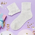 thumbnail image 1 of Womens Sparkly Slouch Socks, Fashionable Mid Calf Hosiery, Comfortable Stretch, 1 of 4