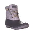 thumbnail image 1 of Womens Sperry Top-Sider Saltwater Canvas Rain Boots, Grey, 1 of 5