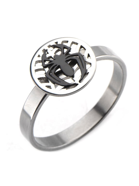 Womens Spiderman Stainless Steel Ring