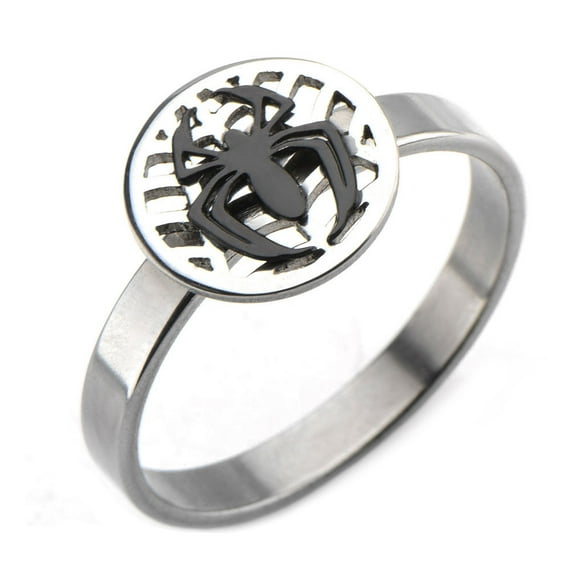Womens Spiderman Stainless Steel Ring