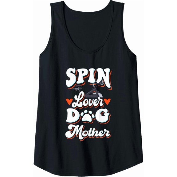 Womens Spin Class Design For Workout Instructor - Spin Lover Tank Top Size S-3XL