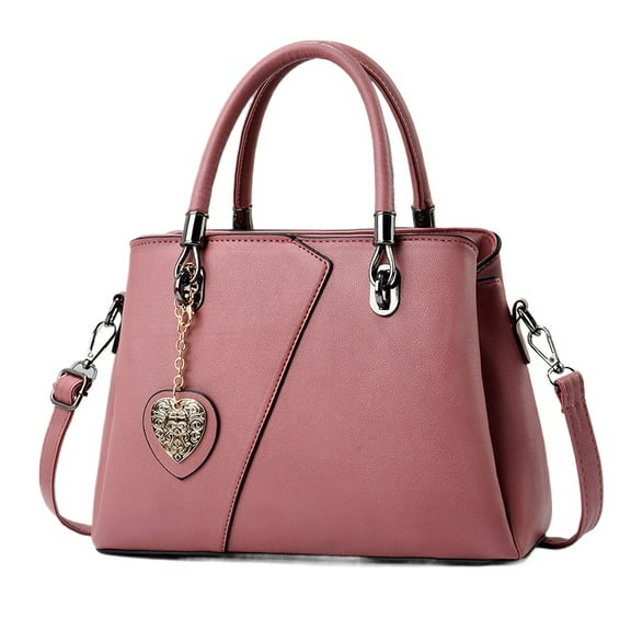 Womens Spliced Color Blocked Handbag 3 Zippered Compartments Handbags For Women Satchel Shoulder Ladies Bags