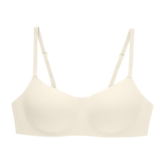 Womens Sport Bras Seamless Bra Feature V-Neck No Underwire Bra Style W-1595 White L