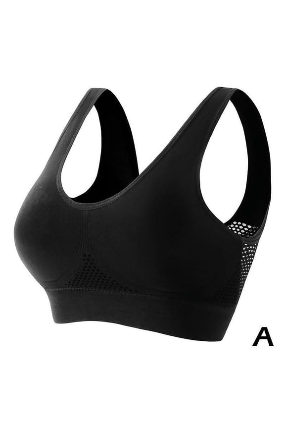 Womens Sport Bras Seamless Wire Free Weight Support Tank Sports Yoga Sleep Bra