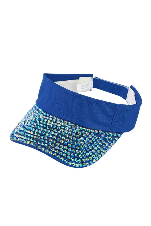 Womens Sport Visor Hat Sequins Baseball Cap Style Breathable Mesh Outdoor UV Protection
