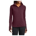 thumbnail image 1 of Womens Sport Wick Stretch 1/2 Zip Polyester/Spandex Pullover Maroon 4XL, 1 of 7