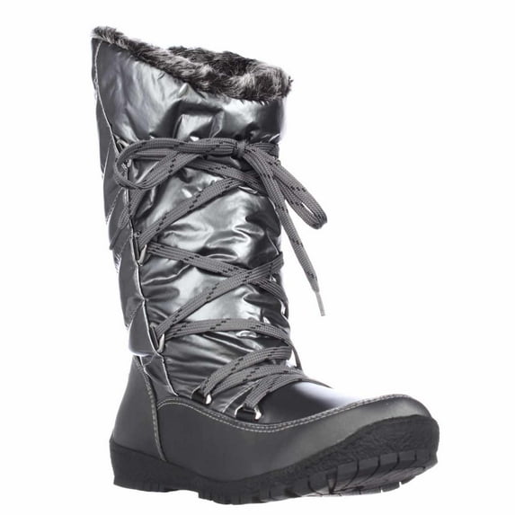 Womens Sporto Charles Angled Calf Waterproof Winter Boots - Pewter