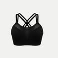 thumbnail image 1 of Womens Sports Bra Clearance Deals, Jog Bras Sports Bra Crop Top, Womens Workout Bra Pilates Bra, Supportive Sports Bras(Black), 1 of 8