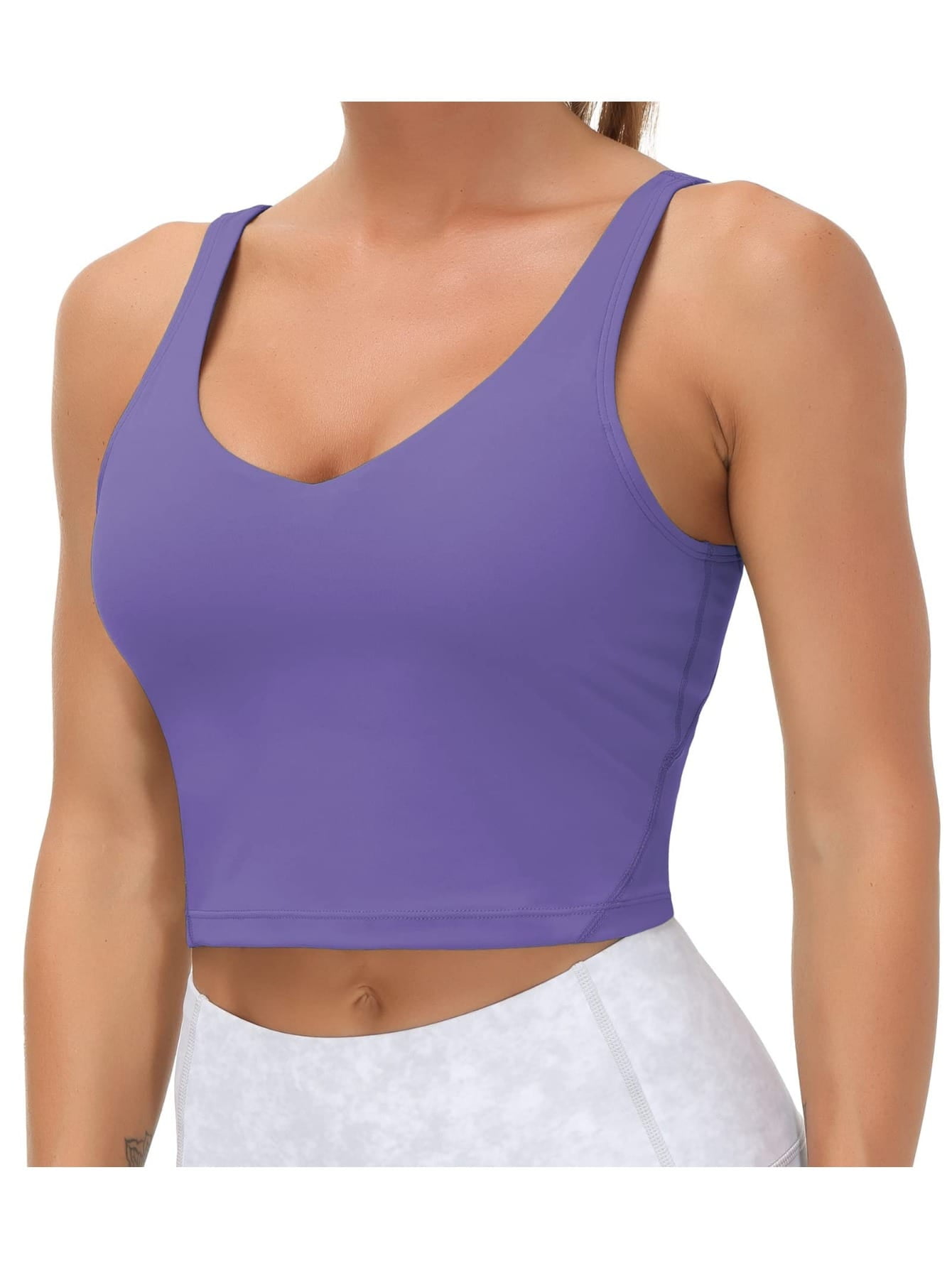 Womens' Sports Bra Longline Wirefree Padded with Medium Support - Walmart.com