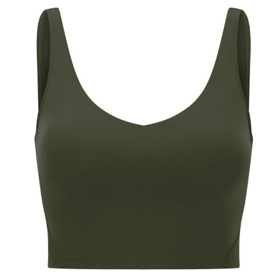 Womens' Sports Bra Longline Wirefree Padded with Medium Support