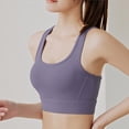 thumbnail image 1 of Womens Sports Bras Breasted Back Running Fitness Yoga High Strength Shock-proof Bra Sports Underwear Comfortable Bras for Women Purple 2XL, 1 of 4